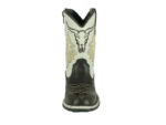Bota Infantil Texana Bordada Cara de Vaca Cor Café com Branco Urbana Boots - Imagem 3