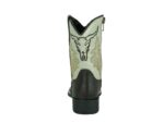 Bota Infantil Texana Bordada Cara de Vaca Cor Café com Branco Urbana Boots - Imagem 4
