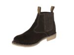 Botina Vira Francesa Cor Castanho Couro Nobuk Urbana Boots - Imagem 2