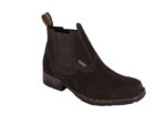 Botina Tradicional Nobuk Castanho Solado Latex Urbana Boots