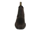 Botina Tradicional Couro Crazy Horse Café Solado Bico Quadrado Latex Urbana Boots - Imagem 3