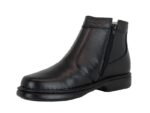 Botina Confort Gel Couro Floter Preto e Solado P U anti hidrólise Urbana Boots - Imagem 2