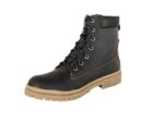 Coturno Couro Crazy Horse Café Solado de Borracha Urbana Boots - Imagem 2