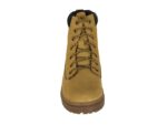 Coturno Couro Nobuk Mostarda Solado de Borracha Urbana Boots - Imagem 3