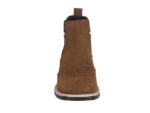 Botina de Couro Nobuk Cor Castor Bico Quadrado Urbana Boots - Imagem 3