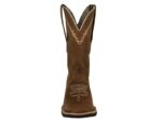 Bota Texana Couro Crazy Horse Cor Tabaco Solado Bico Quadrado Urbana Boots - Imagem 3