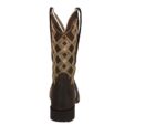 Bota Texana Couro Crazy Horse Cor Cafe Bico Quadrado Urbana Boots - Imagem 4