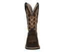 Bota Texana Couro Crazy Horse Cor Cafe Bico Quadrado Urbana Boots - Imagem 3