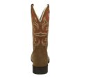 Bota Texana Couro Crazy Horse Cor Tabaco Bico Quadrado Urbana Boots - Imagem 4