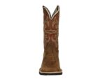 Bota Texana Couro Crazy Horse Cor Tabaco Bico Quadrado Urbana Boots - Imagem 3