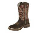 Bota Texana Couro Crazy Horse Cor Café Solado Jump Bico Quadrado Urbana Boots - Imagem 2