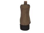 Botina de Couro Nobuk Bordada cor Palha Bico Redondo Urbana Boots - Imagem 4
