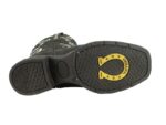 Bota Texana Couro Crazy Horse cor Café Cano Alto Urbana Boots - Imagem 5