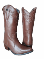 Bota Feminina Bico Fino Cano Alto- Floater Cafe - Imagem 4