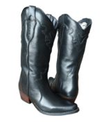 Bota Feminina Bico Fino Cano Alto- Floater Preto - Imagem 4